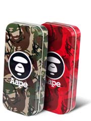 AAPE x Durex camouflage tin can limited edition 10's pack x2 packs (red+black)-p_1