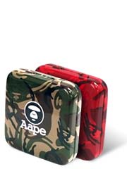 AAPE x Durex camouflage tin can limited edition 3's pack x2 packs (red+black)-p_1
