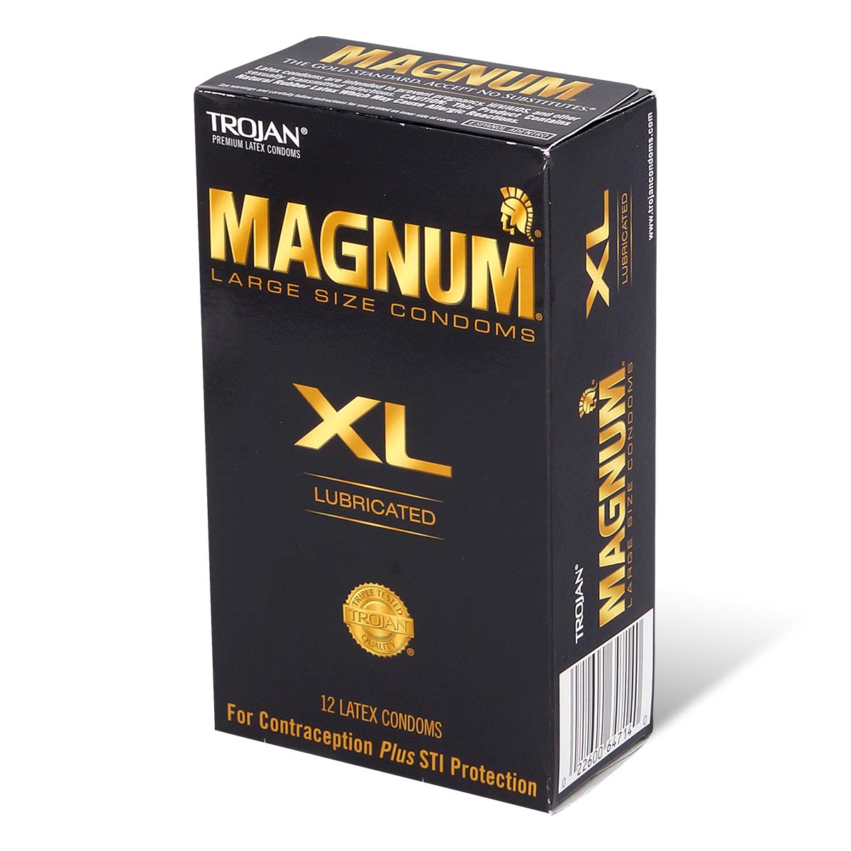 Trojan Magnum XL Extra Large 63/58mm 12's Pack Latex Condom-p_1