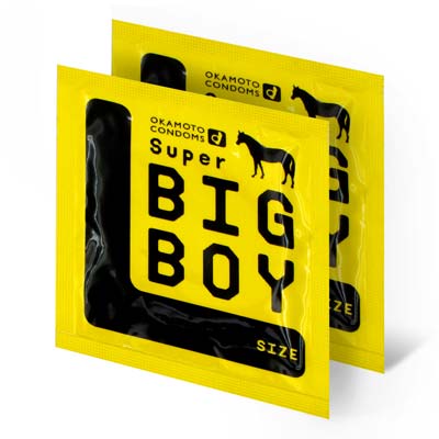 Super Big Boy 58mm (日本版) 2 片散裝 乳膠安全套-thumb