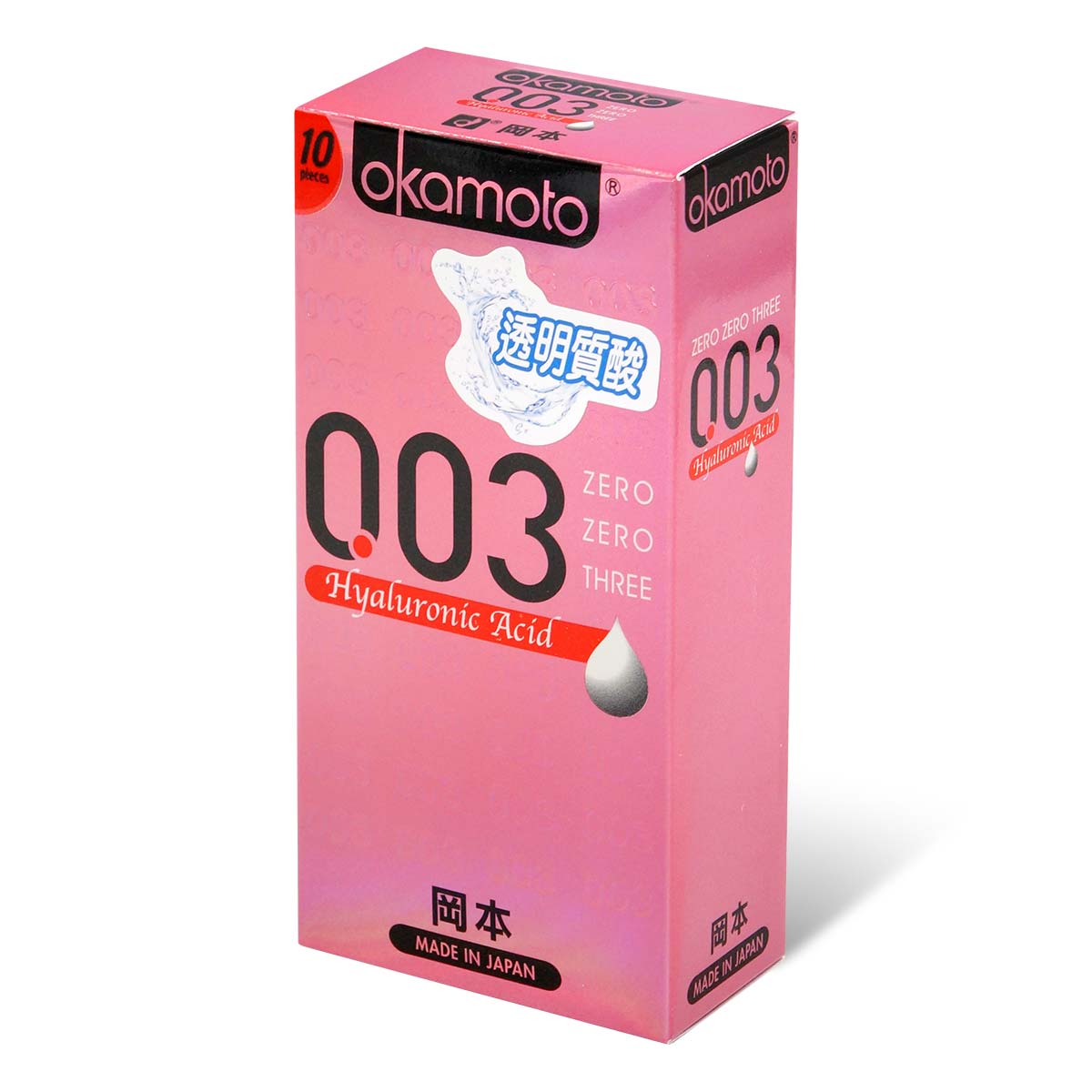 Okamoto 0.03 Hyaluronic acid 10's Pack Latex Condom-p_1