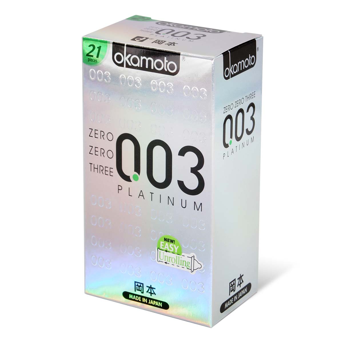 Okamoto 0.03 Platinum 21's Pack Latex Condom-p_1