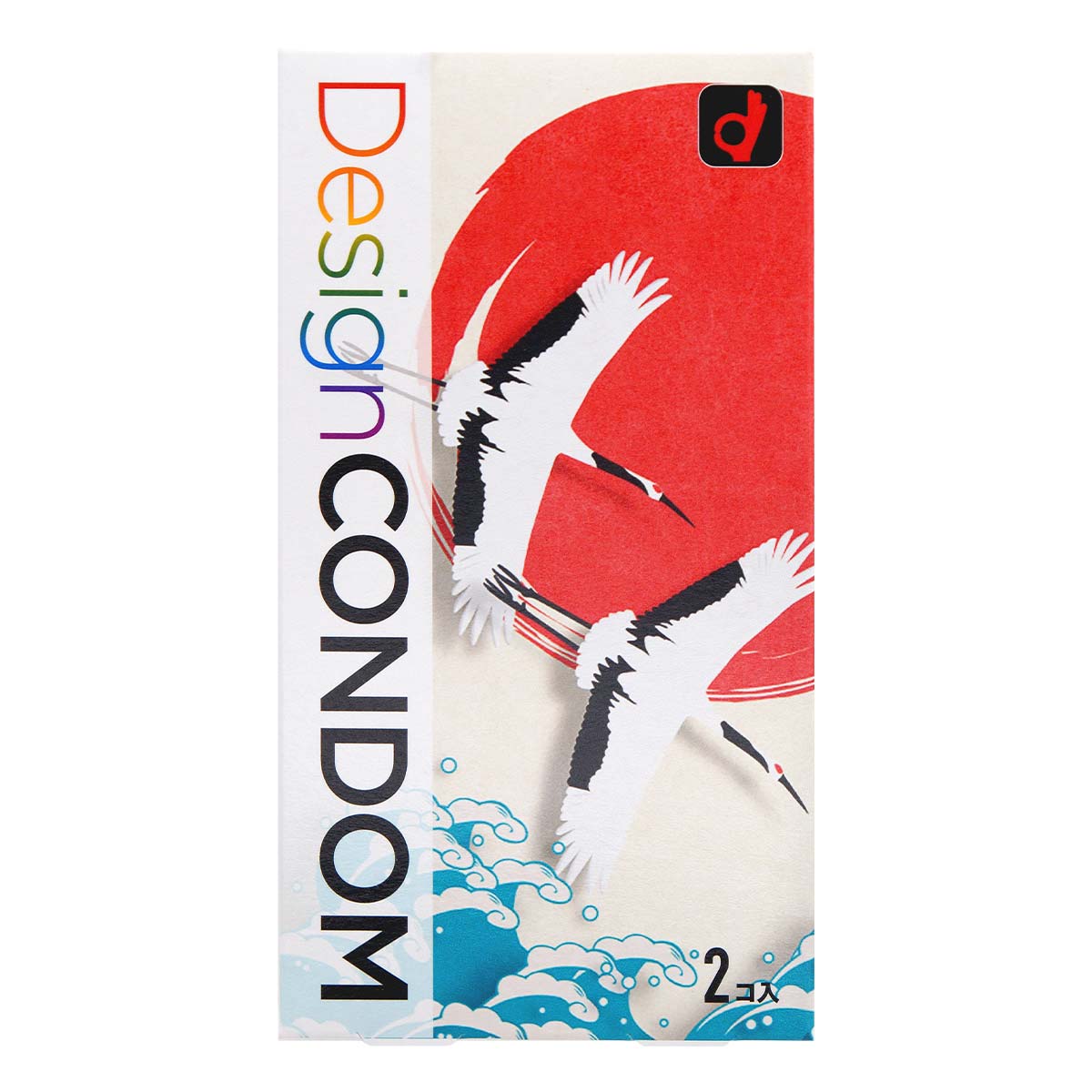 冈本 鹤 Design Condom (日本版) 2 片 乳胶安全套-p_2