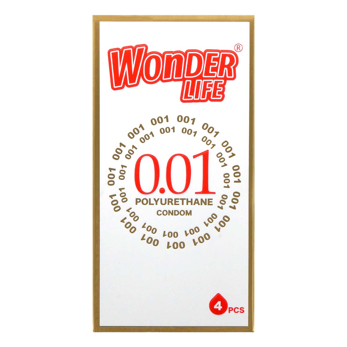 Wonder Life 0.01 ポリウレタン製コンドーム 4個入-p_2