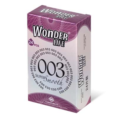 Wonder Life 003 スーパースムーズ ウルトラシン  24 個入 ラテックスコンドーム-thumb