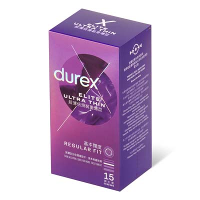 Durex Elite Ultra Thin 15's Pack Latex Condom-thumb