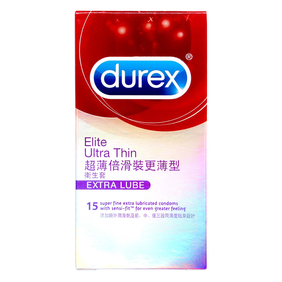 Durex Elite Ultra Thin 15's Pack Latex Condom-p_2