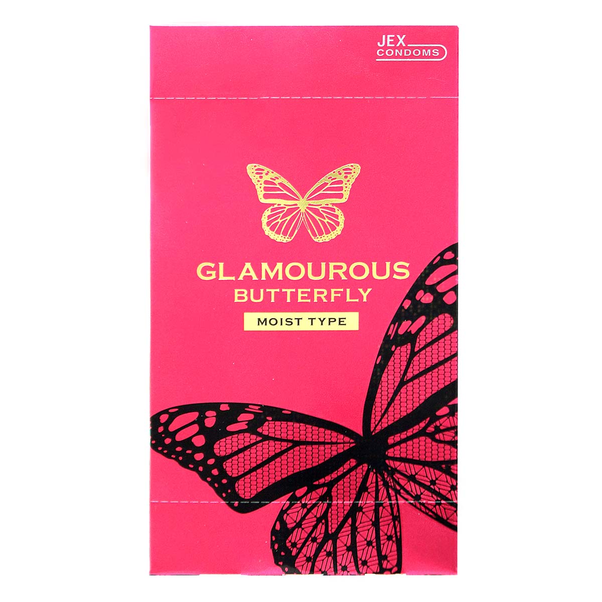 Glamourous Butterfly Moist Type 12's Pack Latex Condom-p_2