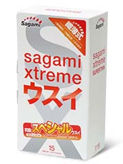 Sagami Xtreme Superthin 15's Pack Latex Condom-p_1