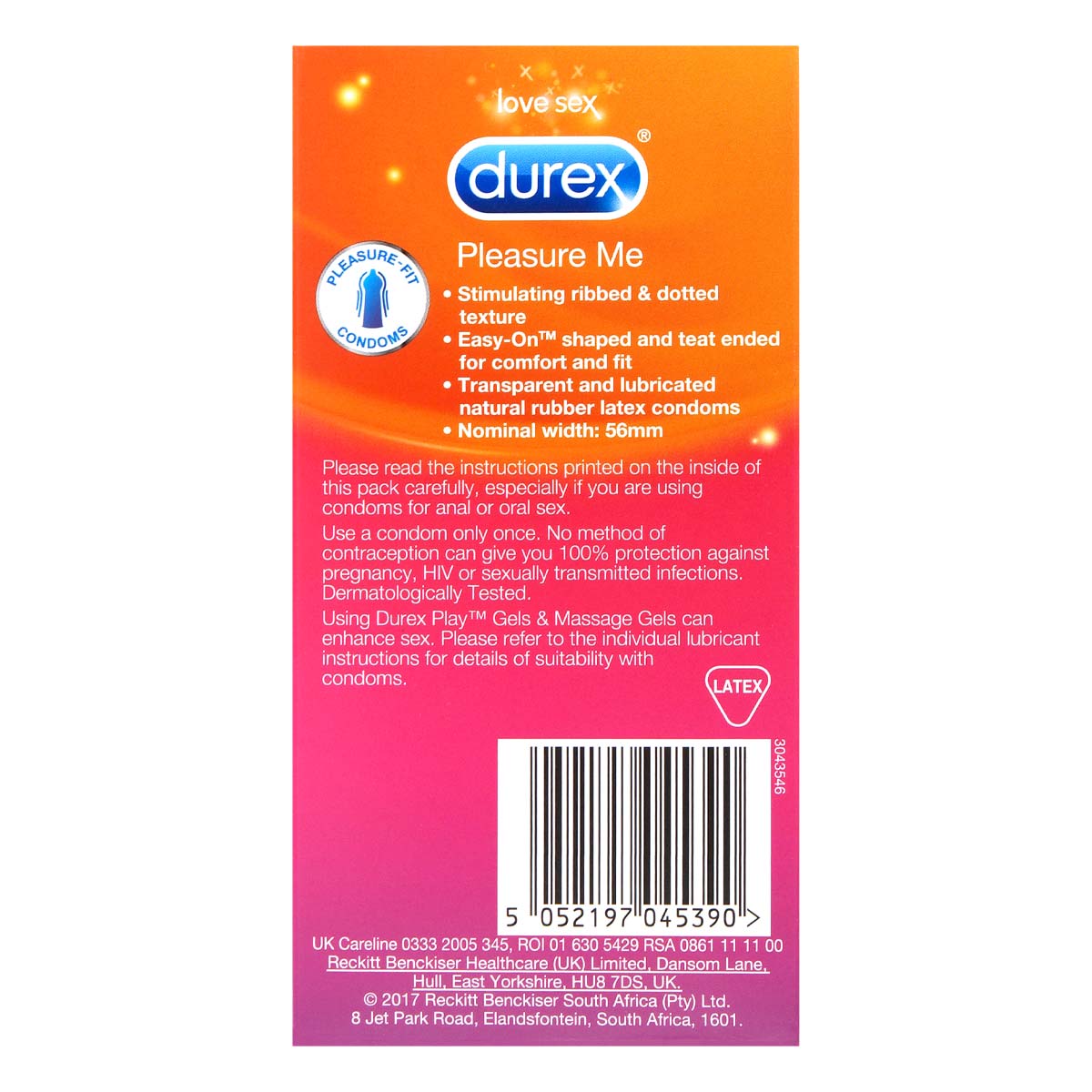Durex Pleasure Me 12's Pack Latex Condom-p_3