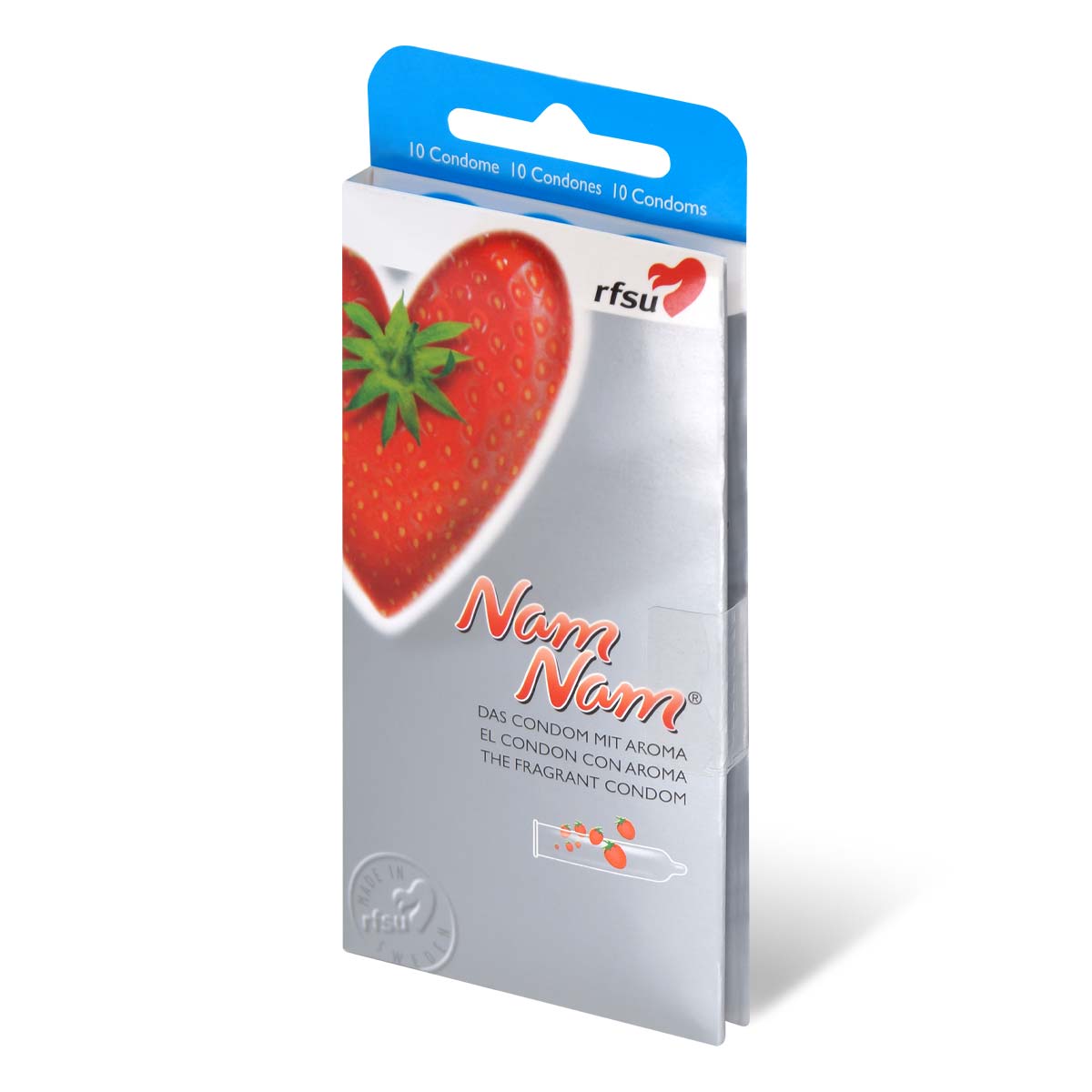 RFSU 瑞心 草莓香味 10 片装 乳胶安全套-p_1