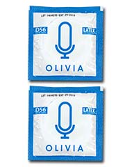 奧莉維亞 D56 不含潤滑劑型 56mm 2 片散裝 乳膠安全套-p_1