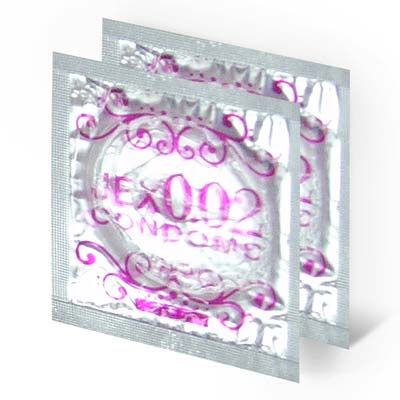 JEX iX 0.02 L-size 2 pieces PU Condom-thumb