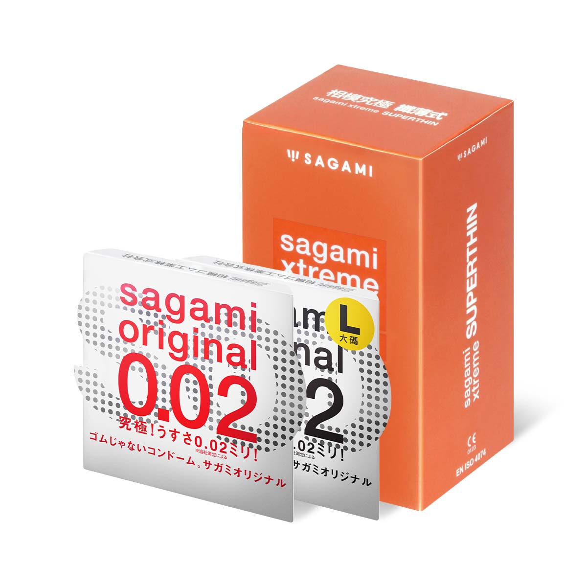 Sagami Xtreme Superthin (2nd generation) 36's Pack + 0.02 2S TRIAL PACK Latex Condom-p_1