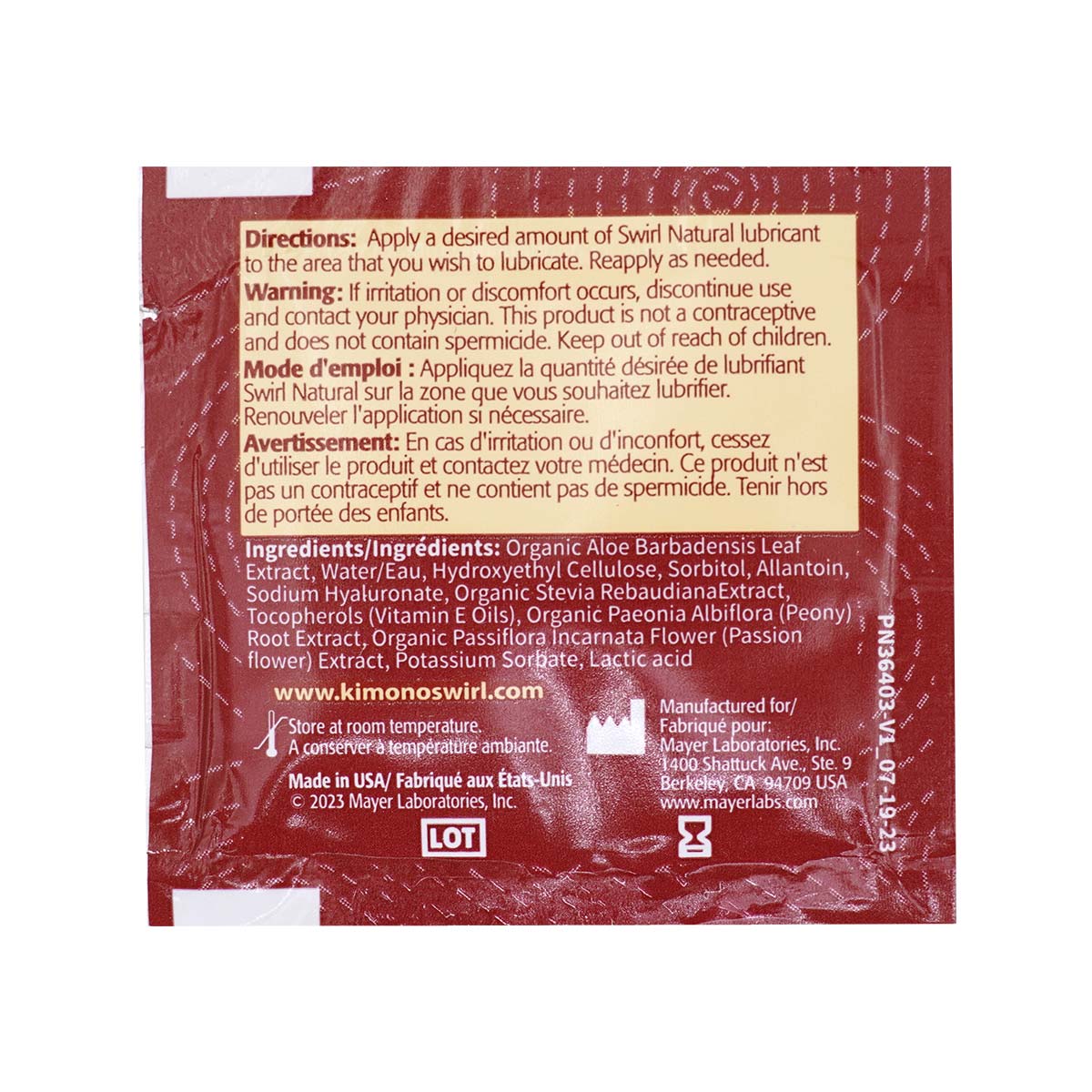 Kimono Swirl Natural Lubricant Packet 3ml-p_3