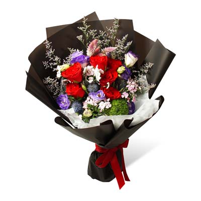Petite Rose Bouquet (6 Stems) Delivery around Valentine's Day (12-14 February)