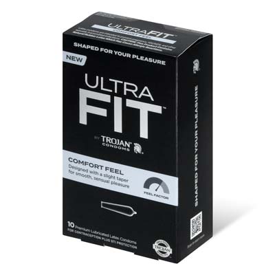 Trojan Ultra Fit Comfort Feel 10's Pack Latex Condom-thumb