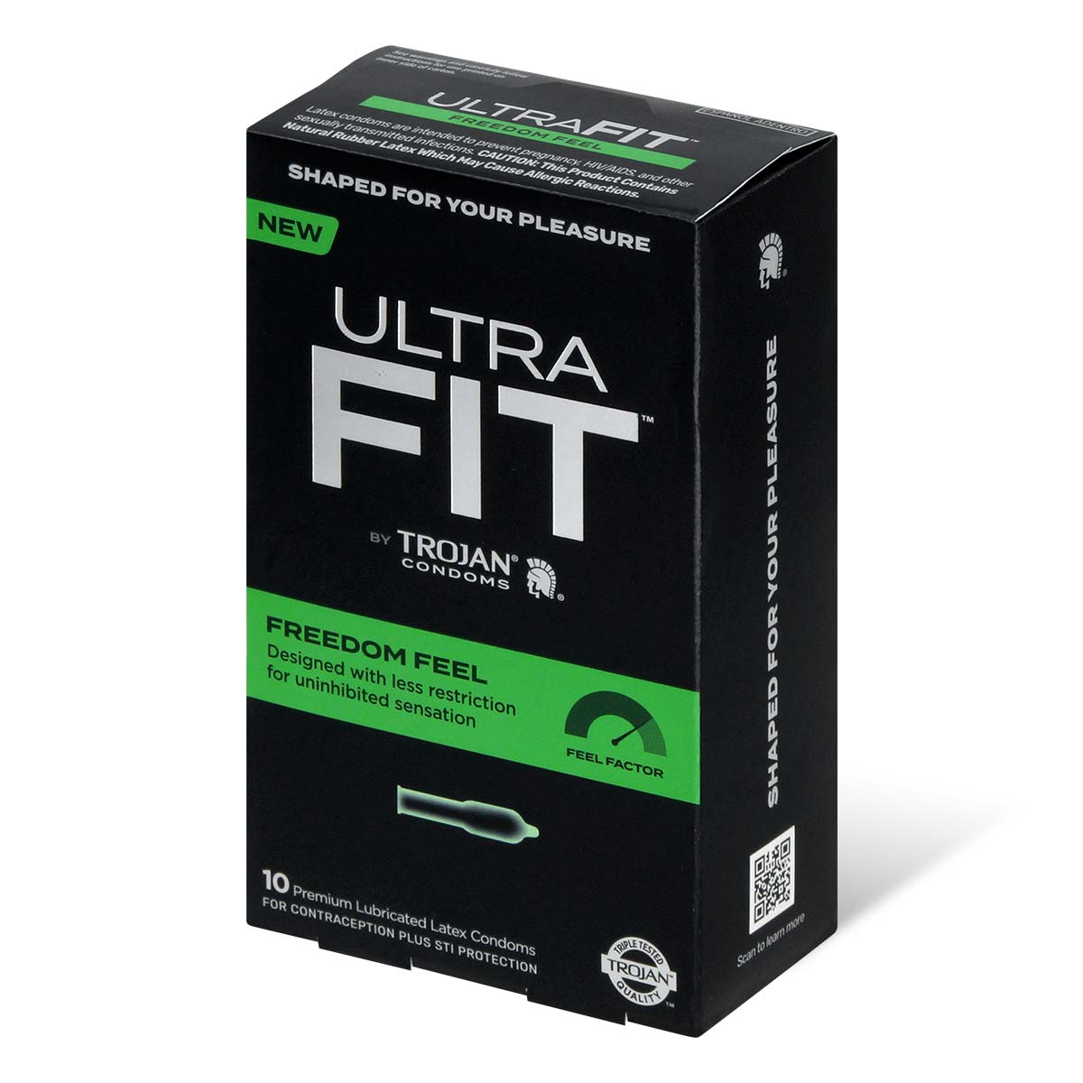 Trojan Ultra Fit Freedom Feel 10's Pack Latex Condom-p_1