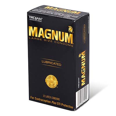 Trojan Magnum 62/55mm 12's Pack Latex Condom-thumb