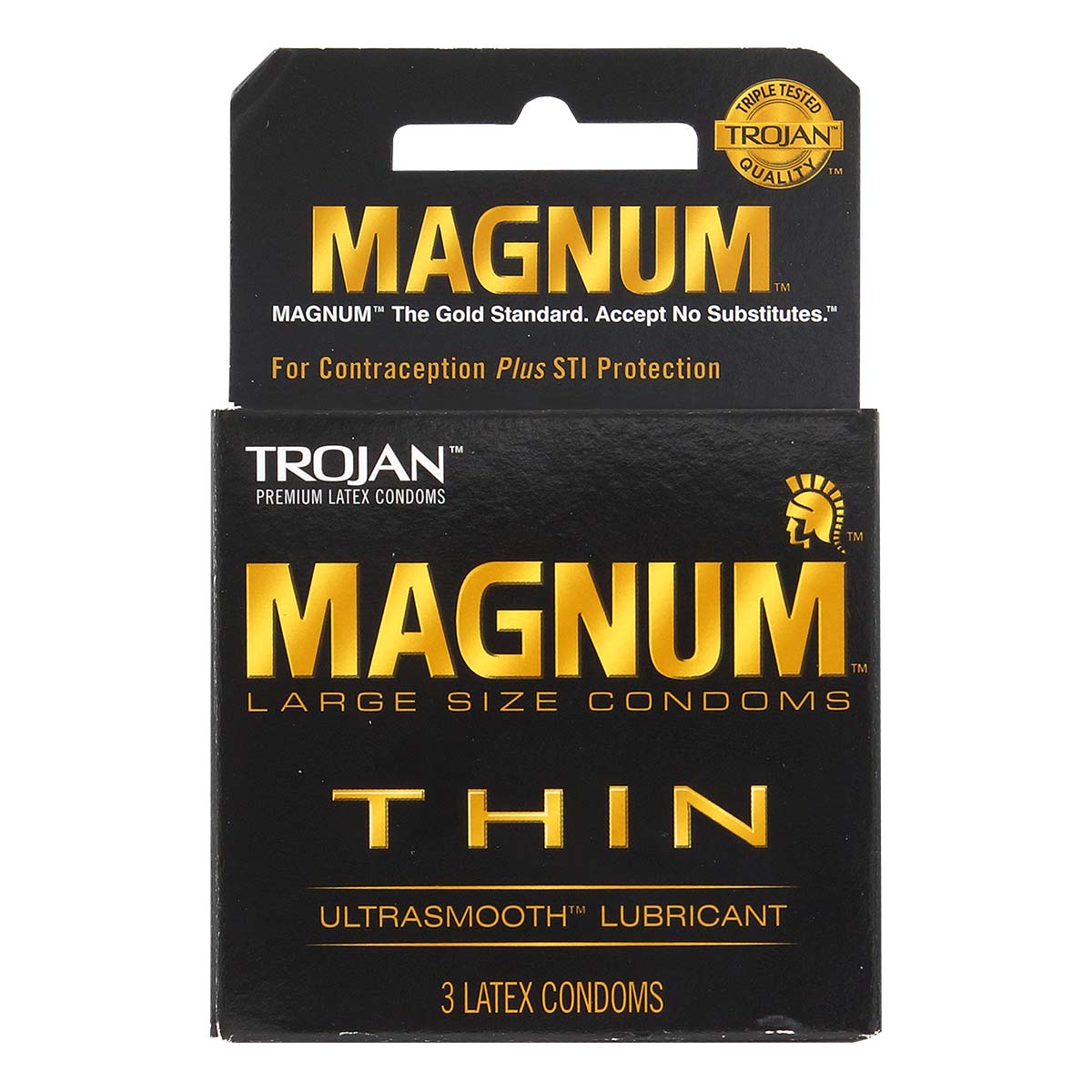 Trojan Magnum Thin 62/55mm 3's Pack Latex Condom-p_2