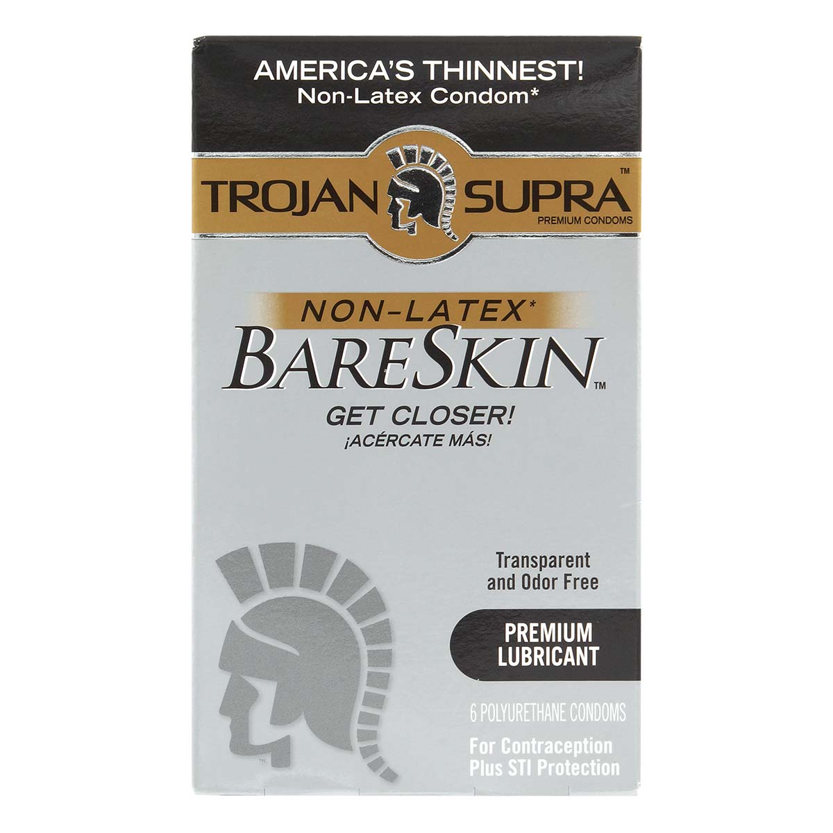 Trojan BareSkin Supra Non-latex Condom 6's Pack PU Condom-p_2