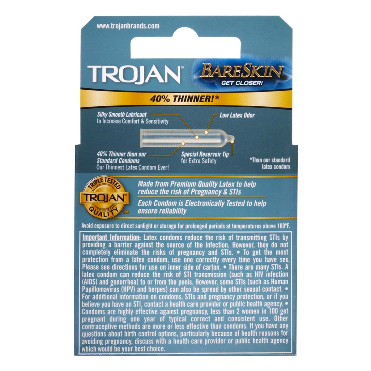 Trojan 戰神 裸肌超薄 3 片裝 乳膠安全套-p_3