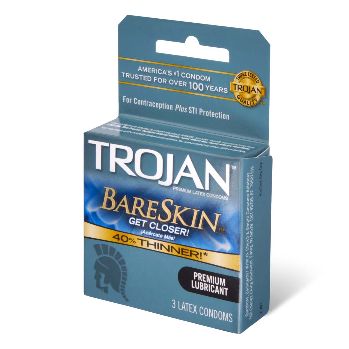 Trojan 戰神 裸肌超薄 3 片裝 乳膠安全套-p_1