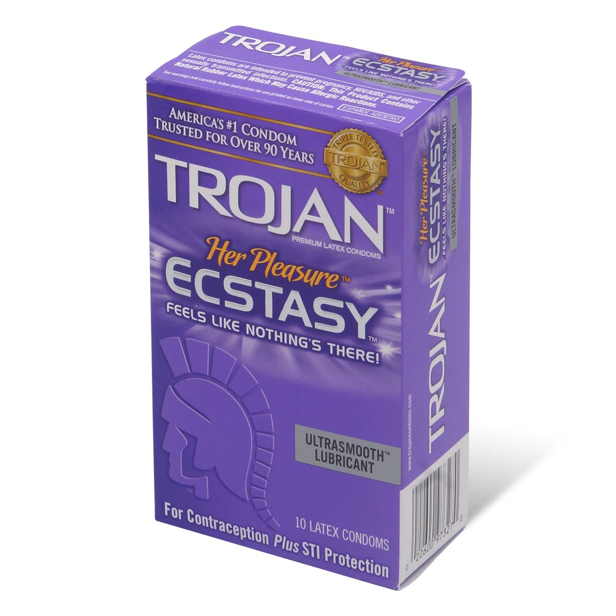 Trojan Her Pleasure Ecstasy 72/52mm 10's Pack Latex Condom-p_1