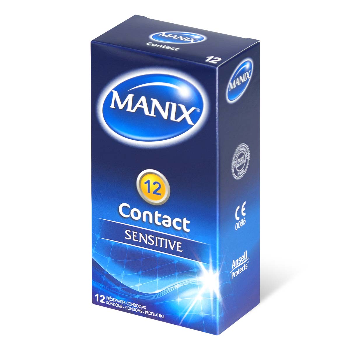 Manix 细腻触感裝 12 片装 乳胶安全套-p_1