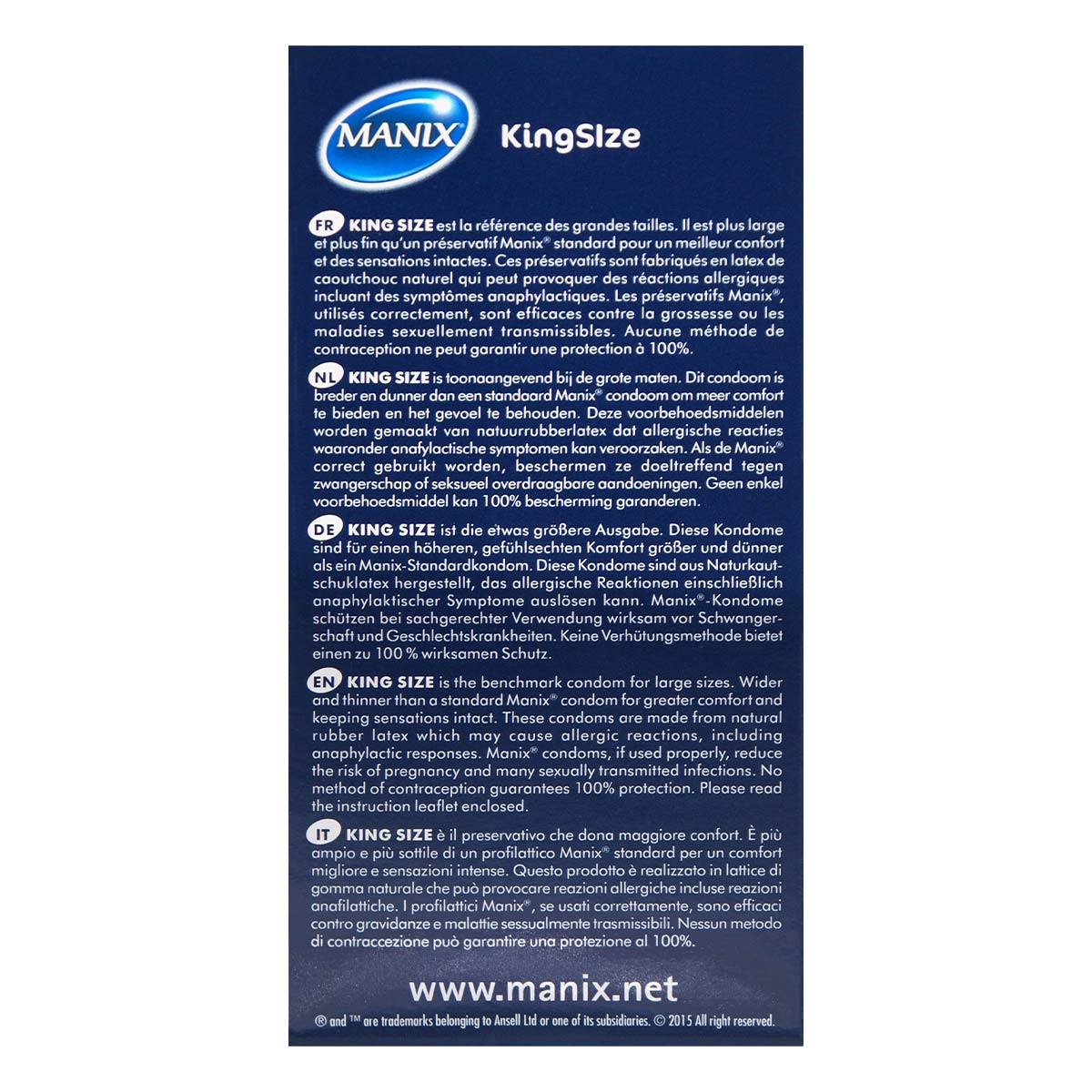 Manix King Size 54mm 12's Pack Latex Condom-p_3