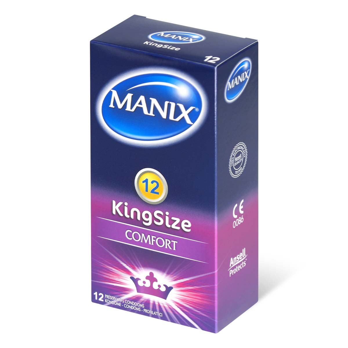 Manix 大碼 54mm 12 片裝 乳膠安全套-p_1