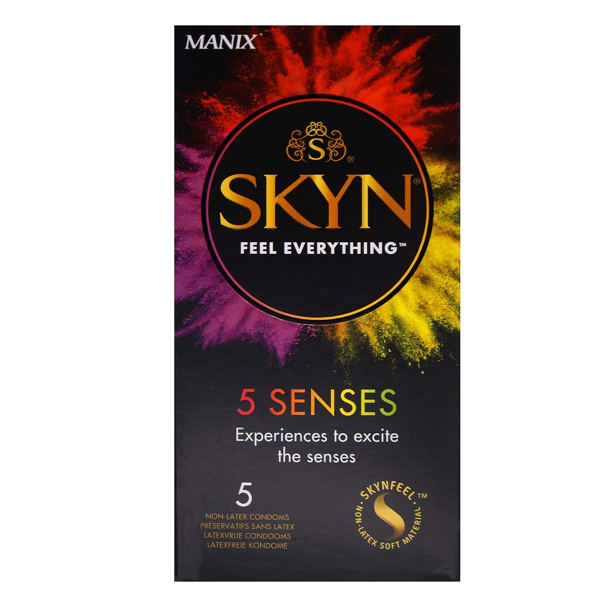 マニックス (Manix) x SKYN 5 センス ポリイソプレン製コンドーム 5 個入-p_2