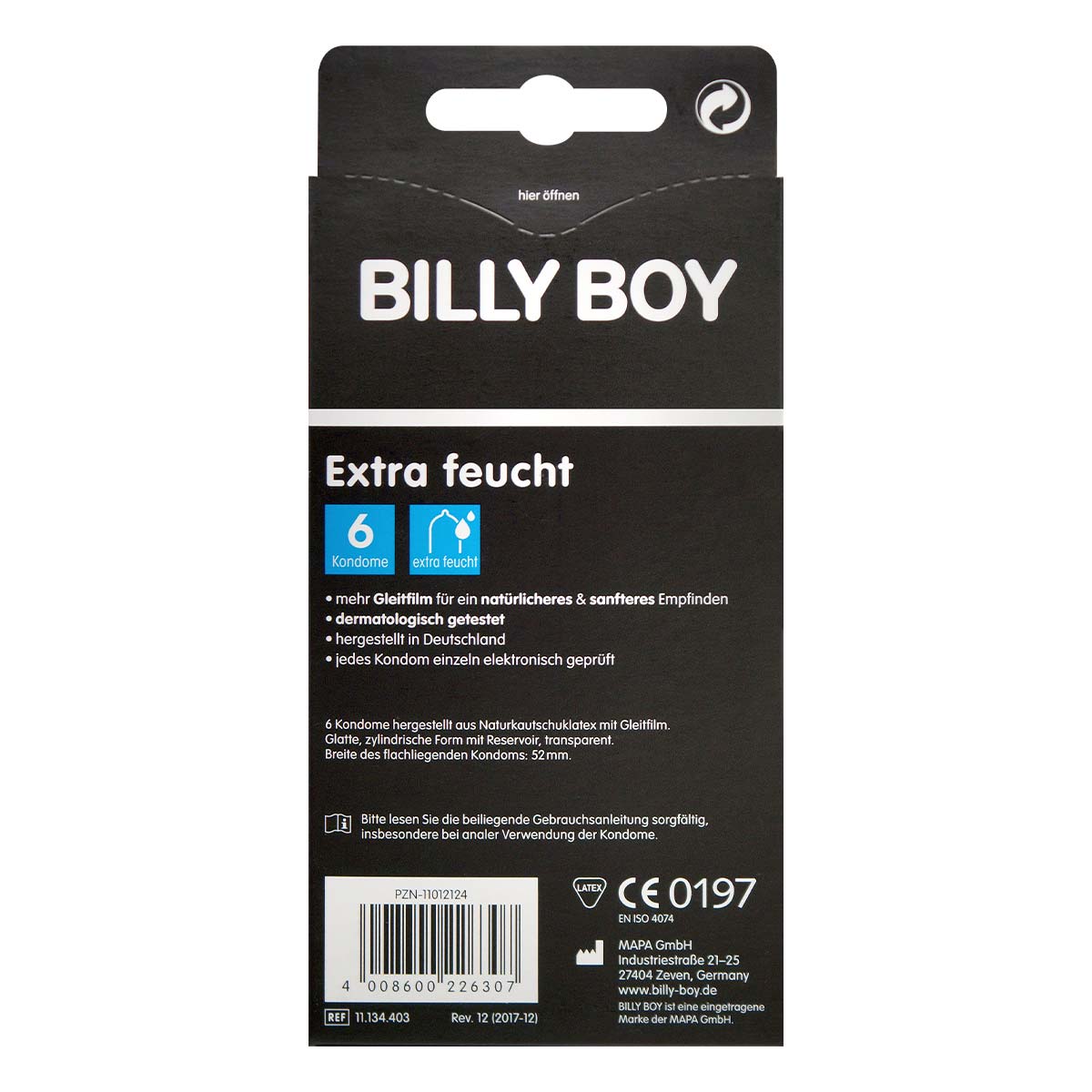 BILLY BOY Extra Wet 6's Pack Latex Condom-p_3