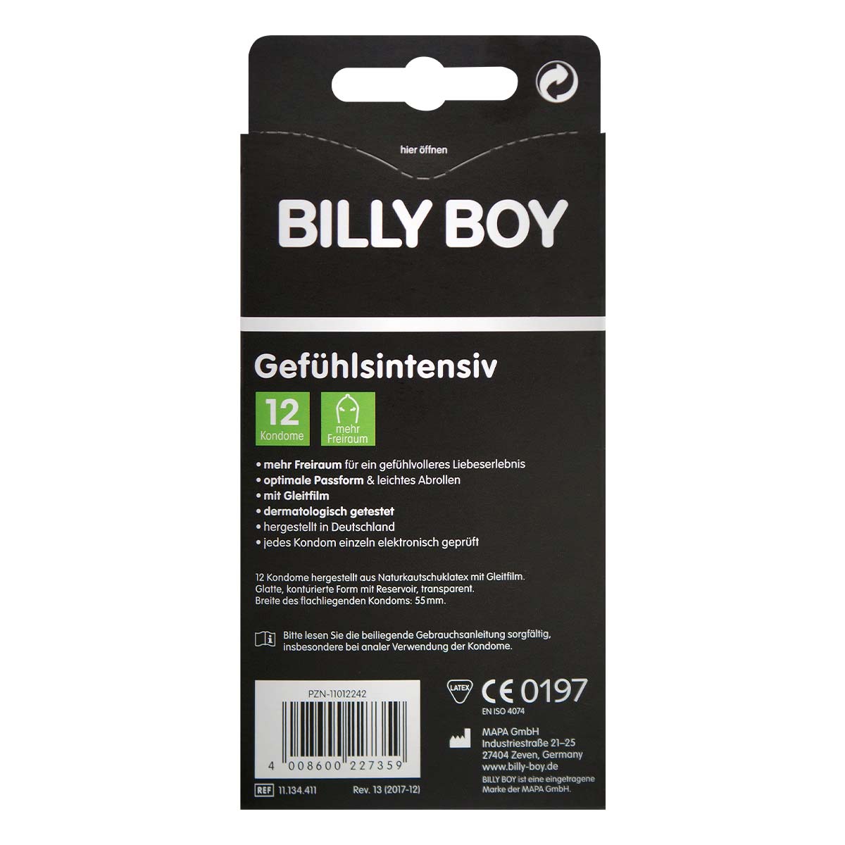BILLY BOY 前端合身 12 片装 乳胶安全套-p_3