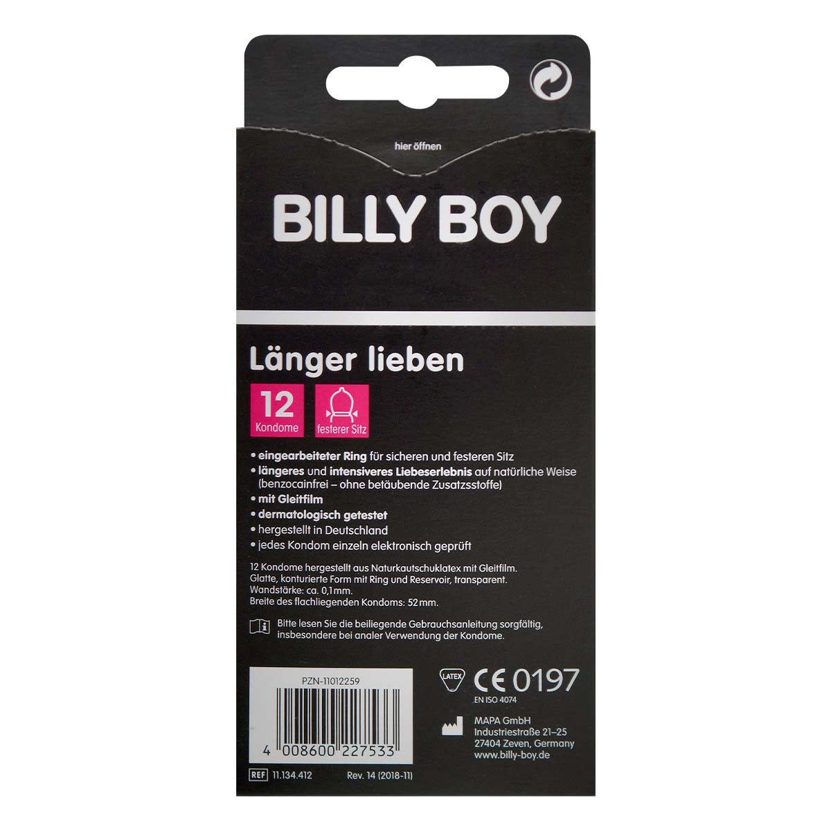 BILLY BOY 持久型 12 片装 乳胶安全套-p_3