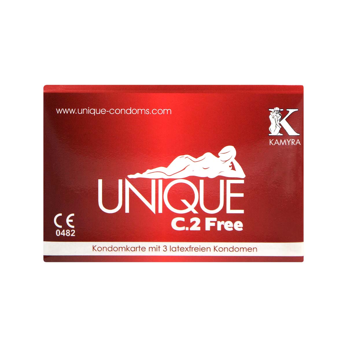Kamyra ノンラテックス ユーニーク C.2 フリー 60mm 合成ゴムのポリウレタン製コンドーム 3 個入 -p_2