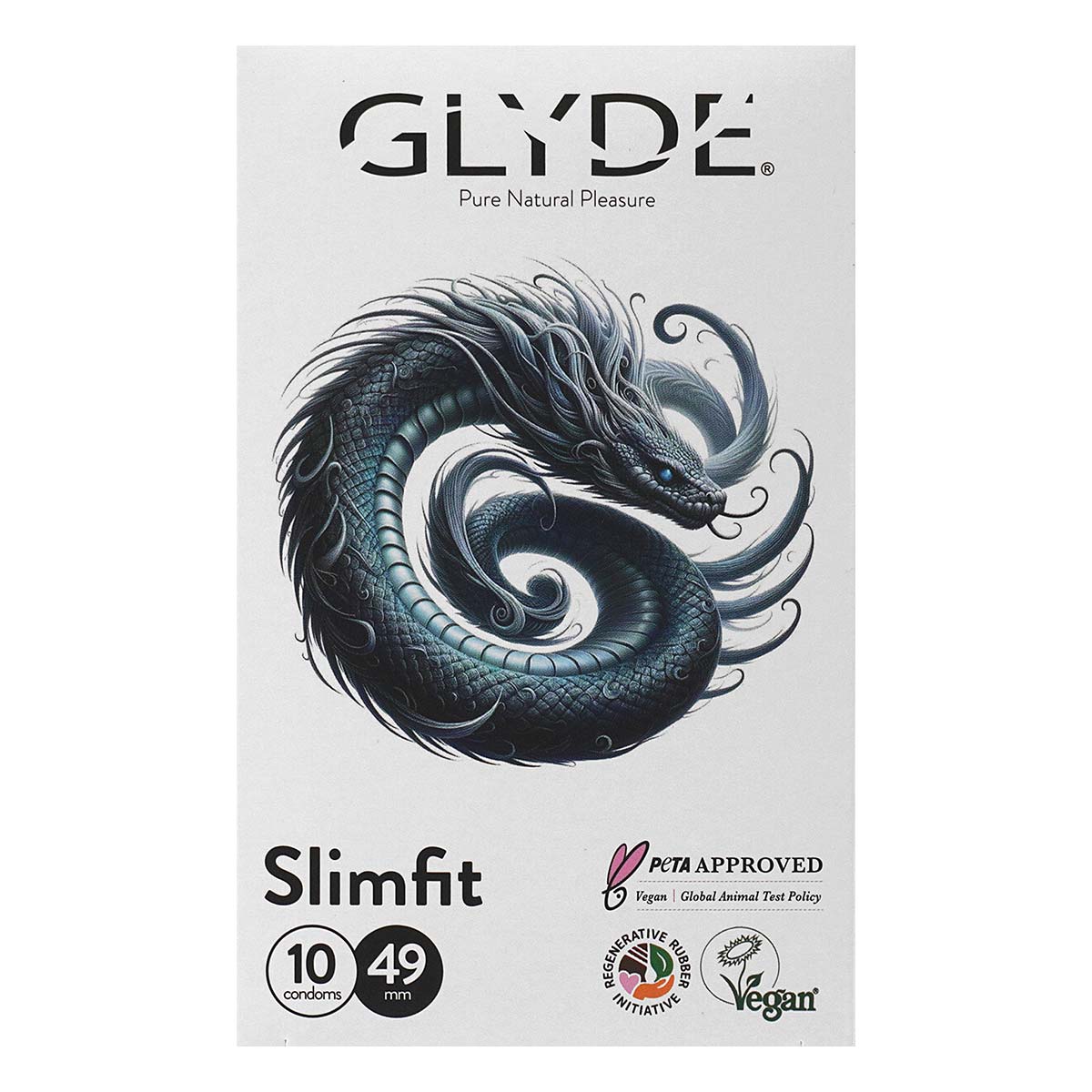 Glyde 格蕾迪 素食主义安全套 紧贴装 49mm 10 片装 乳胶安全套-p_2