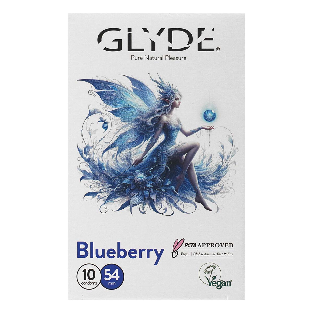 Glyde 格蕾迪 素食主義安全套 藍莓香 10 片裝 乳膠安全套-p_2