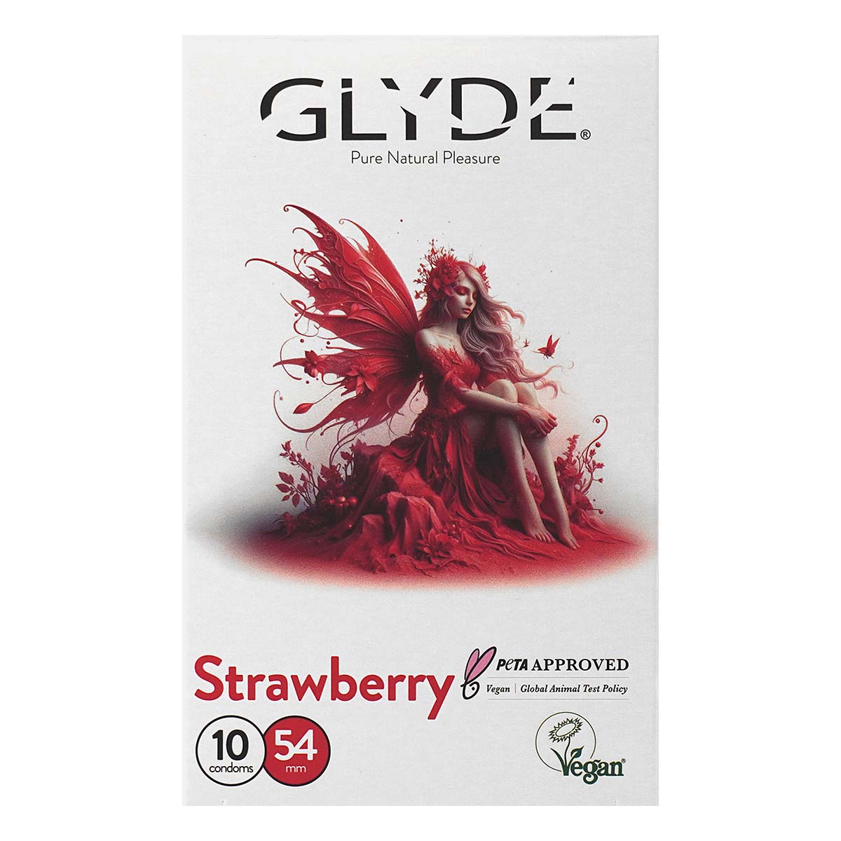 Glyde 格蕾迪 素食主義安全套 草莓香 10 片裝 乳膠安全套-p_2