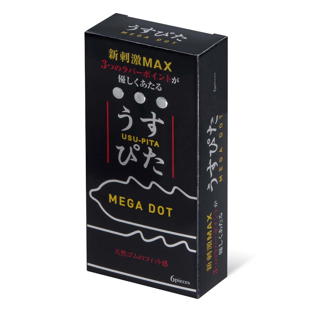 Usu-Pita MEGA DOT 6 片装 乳胶安全套-p_1