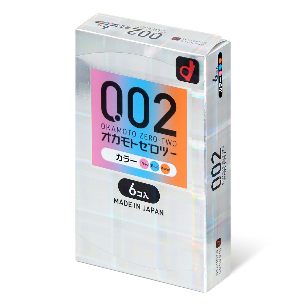 Okamoto Unified Thinness 0.02 3-colors (Japan Edition) 6's Pack PU Condom-p_1