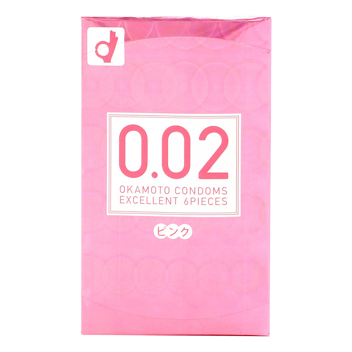 冈本 薄度均一 0.02EX (日本版) 粉红色系 6 片装 聚氨酯安全套-p_2