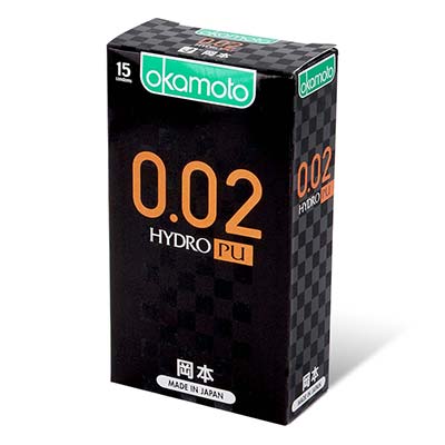 Okamoto 0.02 Hydro Polyurethane 15's Pack PU Condom-thumb