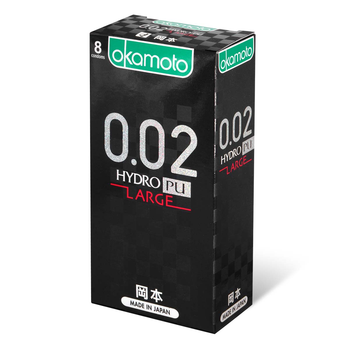 Okamoto 0.02 Hydro Polyurethane Large 8's Pack PU Condom-p_1