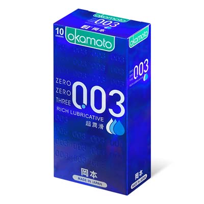 Okamoto 0.03 Rich Lubricative 10's Pack Latex Condom-thumb