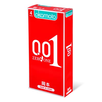 Okamoto 0.01 Hydro Polyurethane 4's Pack PU Condom-thumb