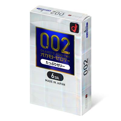 Okamoto Unified Thinness 0.02 Plenty of Jelly (Japan Edition) 6's Pack PU Condom-thumb