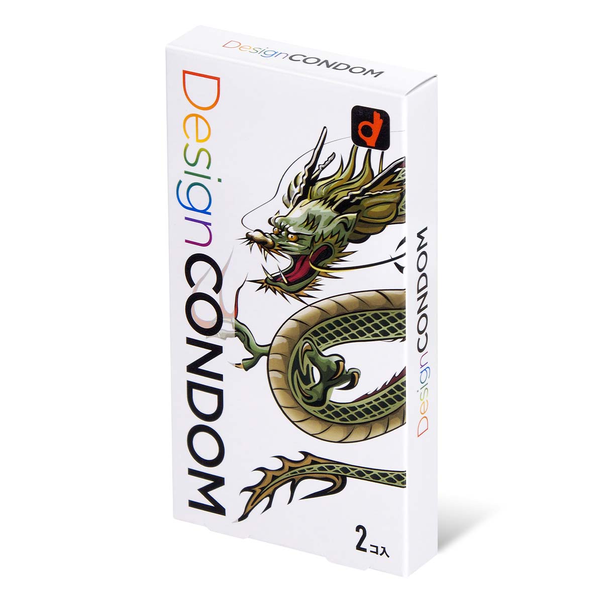 冈本 龙 Design Condom (日本版) 2 片 乳胶安全套-p_1