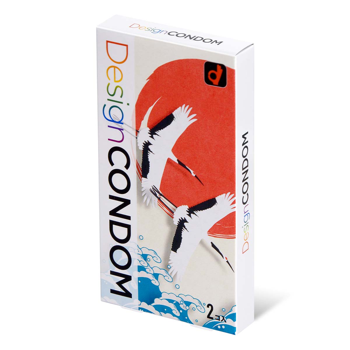 冈本 鹤 Design Condom (日本版) 2 片 乳胶安全套-p_1