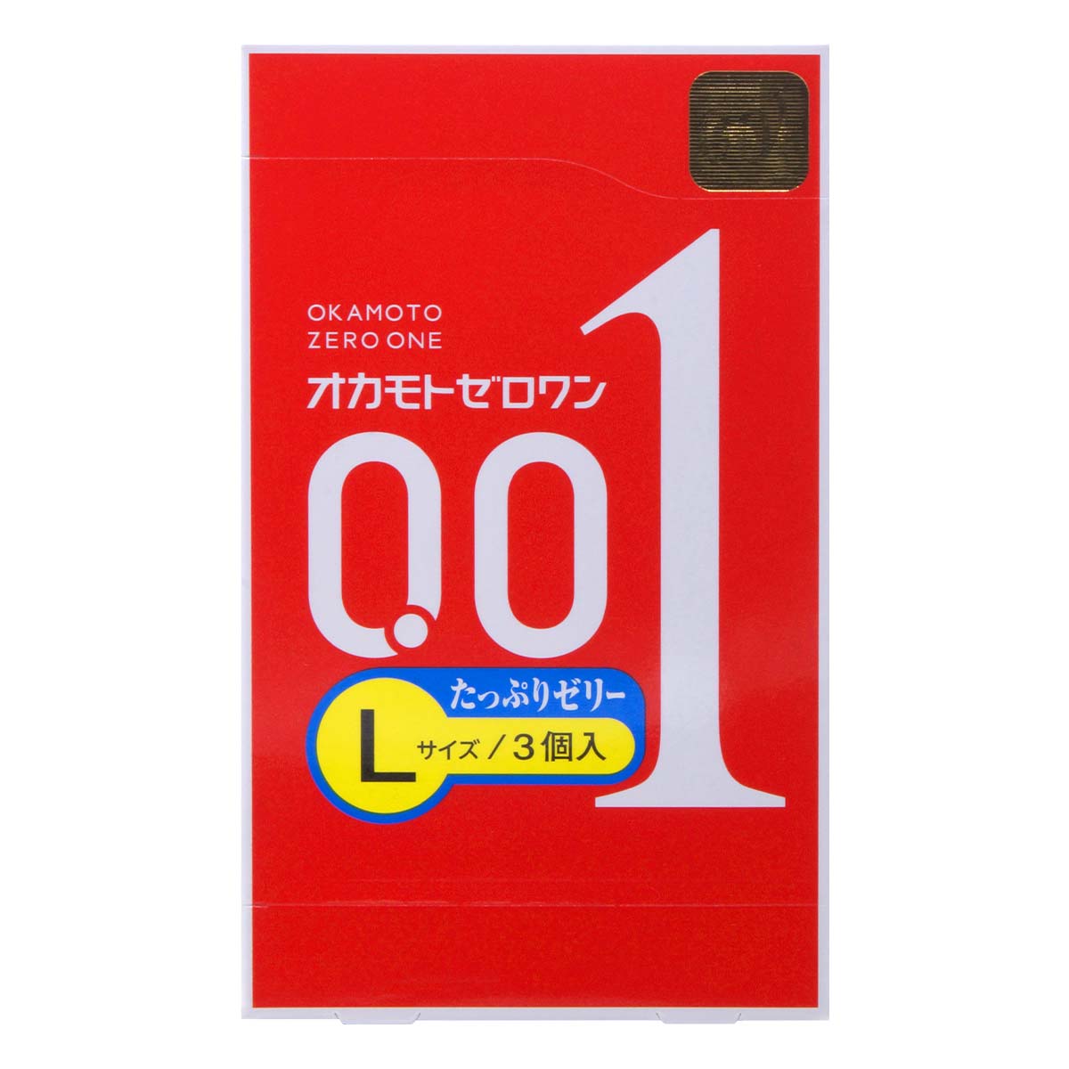 Okamoto 0.01 L-size Plenty of Jelly 3's Pack PU Condom-p_2